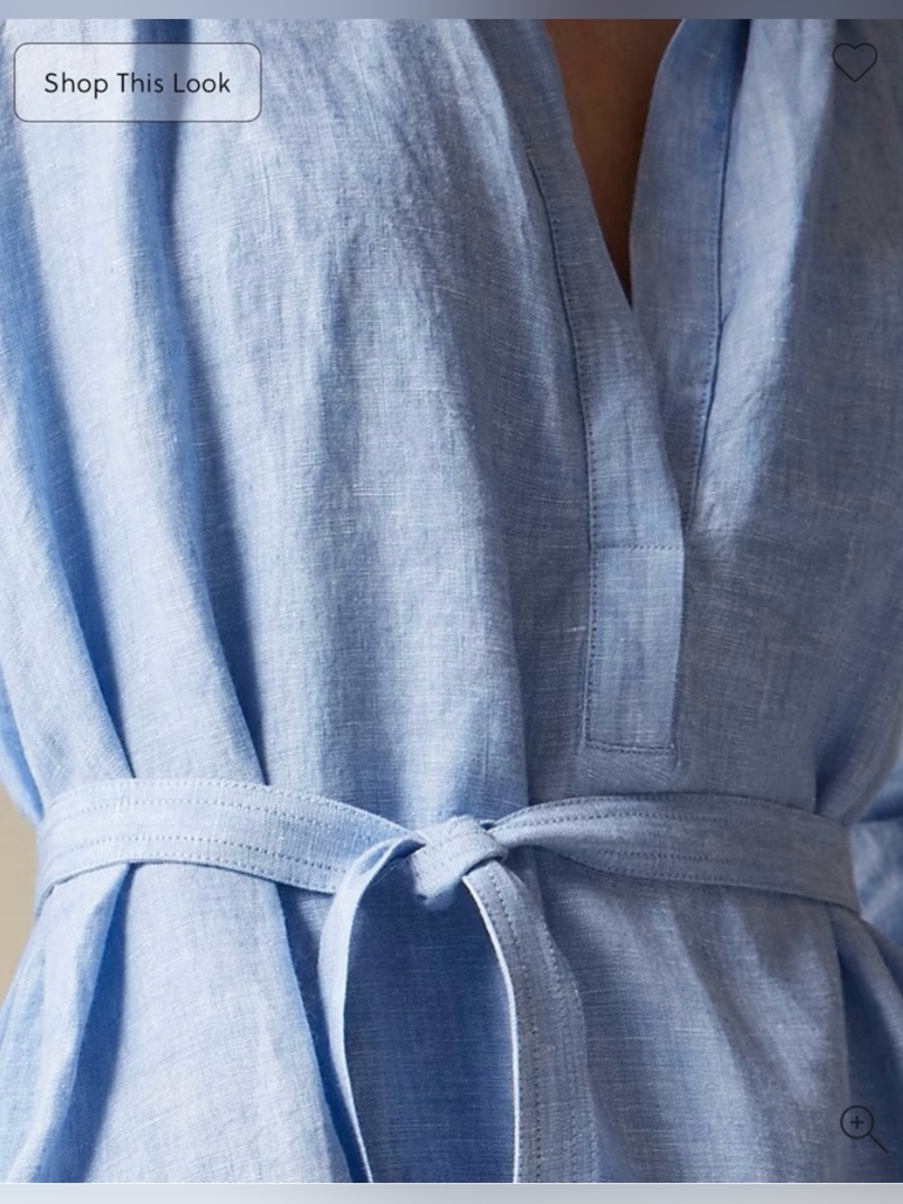 J.Crew Cabana dress in linen in French blue - Picture 5 of 12